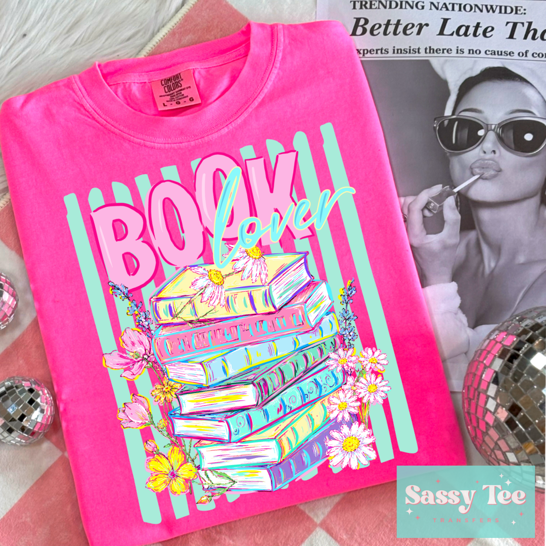 BOOK LOVER BRIGHT PREPPY STRIPES **Preorder/Restock Ships in 5-10 biz days**