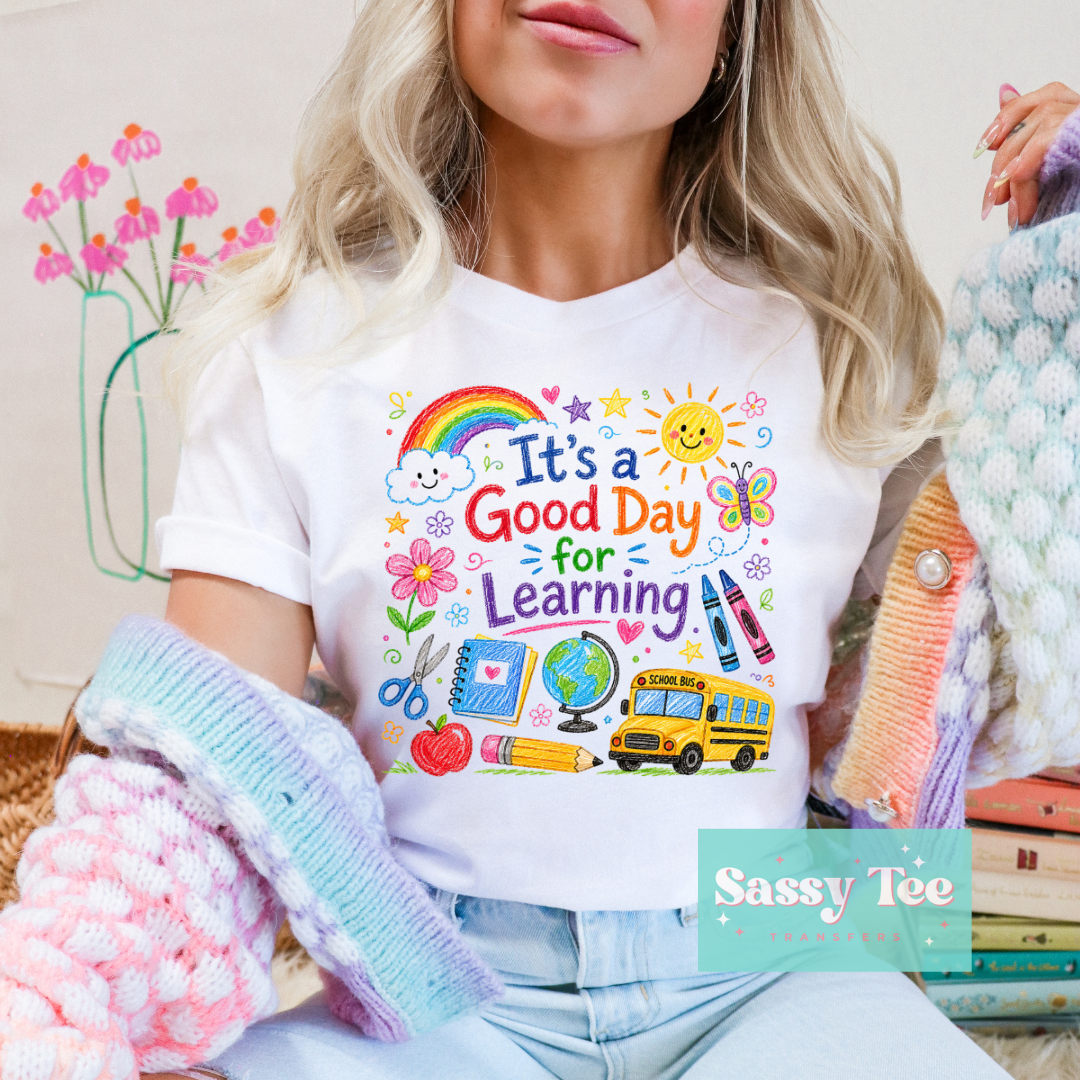 IT'S A GOOD DAY FOR LEARNING SCHOOL BUS **Preorder/Restock Ships in 5-10 biz days**