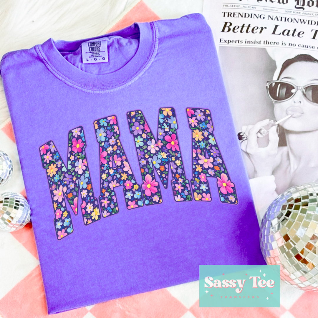 MAMA PURPLE FLORAL BRIGHT