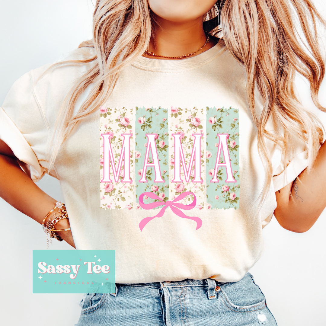 MAMA VINTAGE FLORAL COQUETTE BOW **Preorder/Restock Ships in 5-10 biz days**