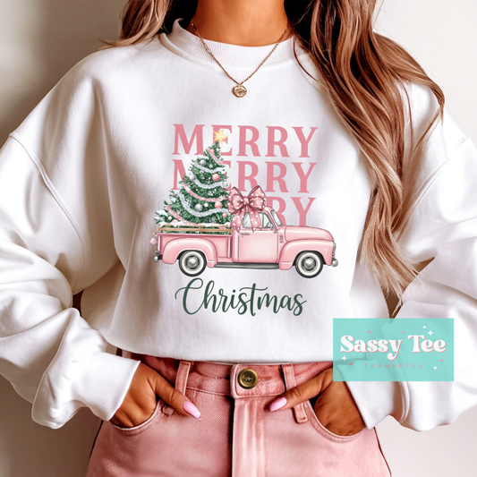 MERRY PINK TRUCK CHRISTMAS **Preorder/Restock Ships in Est. 5-12 biz days**