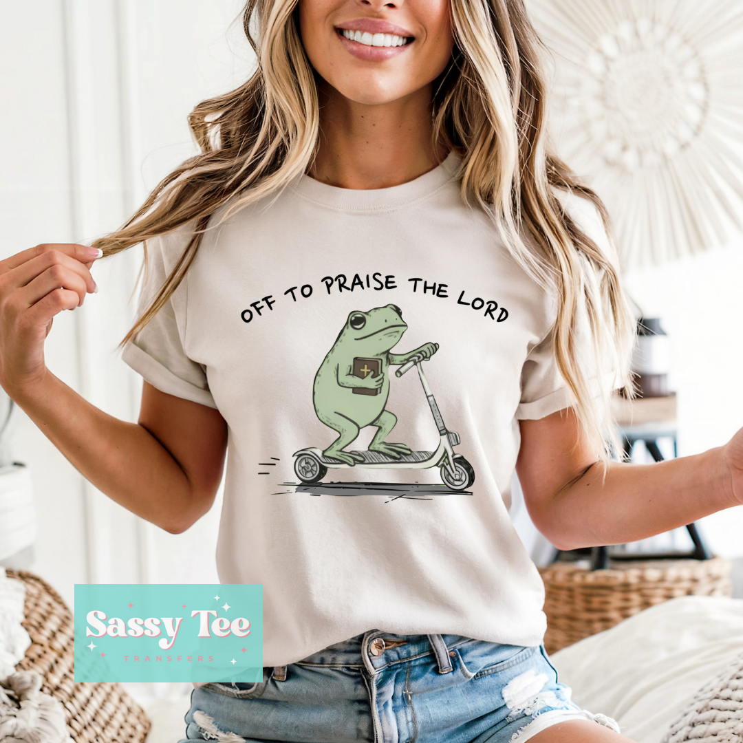 OFF TO PRAISE THE LORD FROG FAITH **Preorder/Restock Ships in 5-10 biz days**