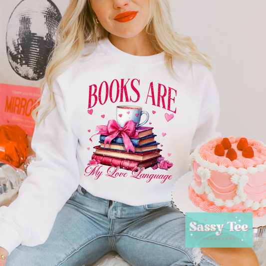 BOOKS ARE MY LOVE LANGUAGE VALENTINE **Ships in 5-9 biz days