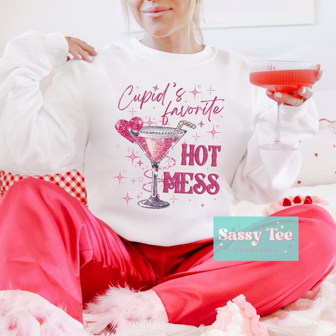 CUPID'S FAV HOT MESS – Sassy Tee Transfers