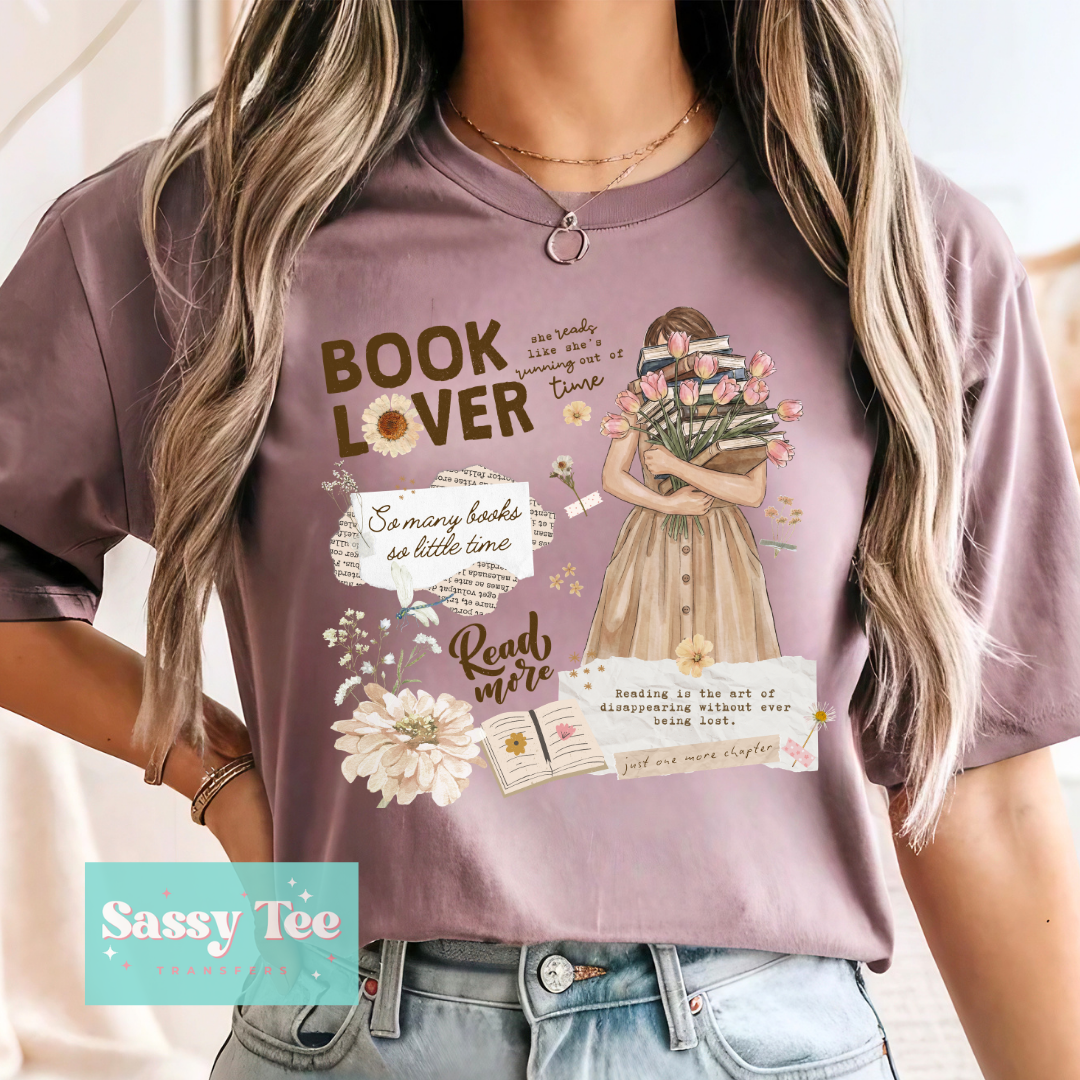 BOOK LOVER GIRL COLLAGE **Preorder/Restock Ships in 5-10 biz days**