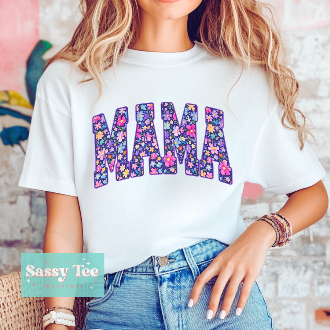 MAMA PURPLE FLORAL BRIGHT