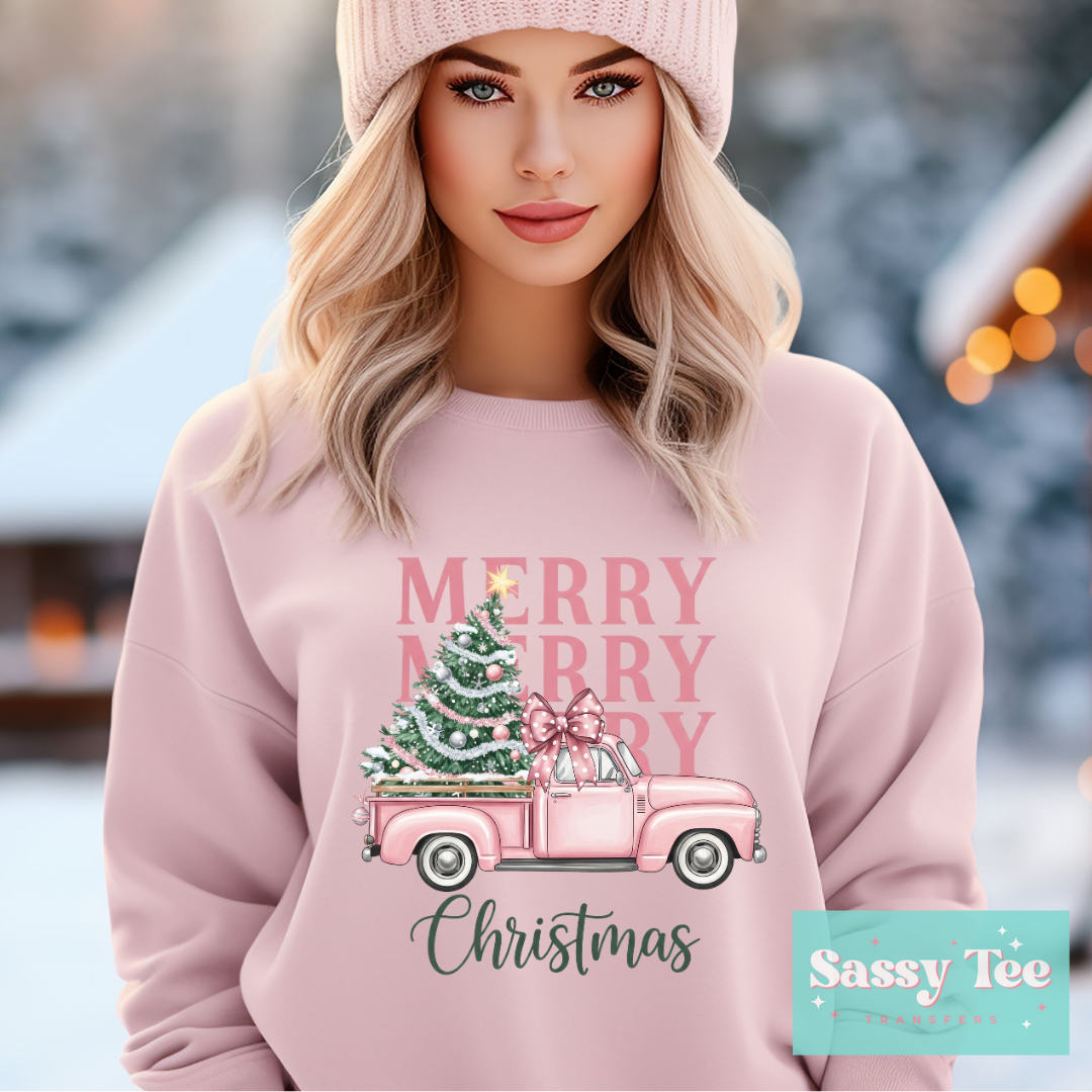 MERRY PINK TRUCK CHRISTMAS **Preorder/Restock Ships in Est. 5-12 biz days**