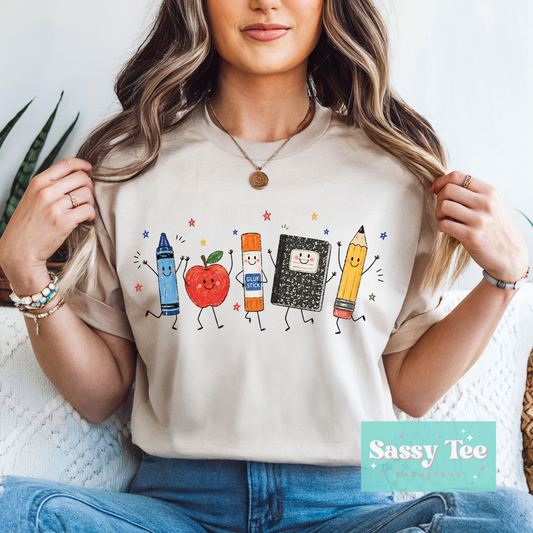 SCHOOL DOODLES TEACHER APPLE **Preorder/Restock Ships in 5-10 biz days**