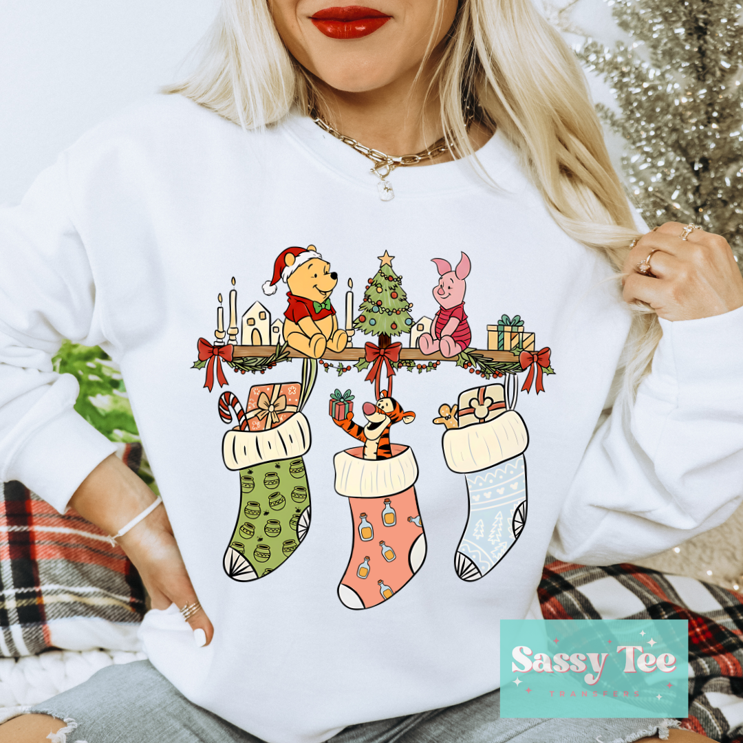 CHRISTMAS STOCKINGS POOH FRIENDS **Preorder/Restock Ships in 5-10 biz days**