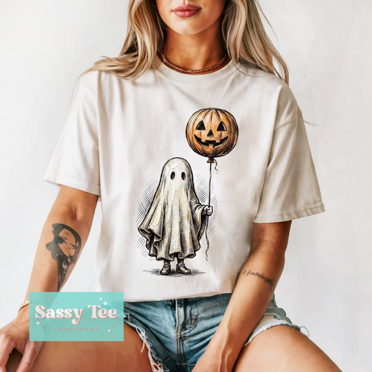 GHOST PUMPKIN BALLOON VINTAGE **Preorder/Restock Ships in 5-10 biz days**