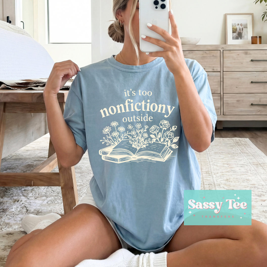 IT'S TOO NONFICTIONY OUTSIDE FLORAL CREAM **Preorder/Restock Ships in 5-10 biz days**