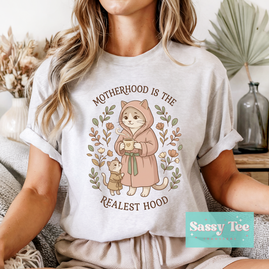 MOTHERHOOD IS THE REALEST HOOD CAT **Preorder/Restock Ships in 5-10 biz days**
