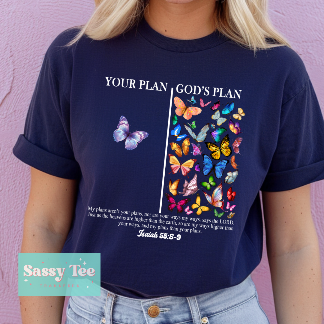 YOUR PLAN GOD'S PLAN BUTTERFLIES **Preorder/Restock Ships in 5-10 biz days**