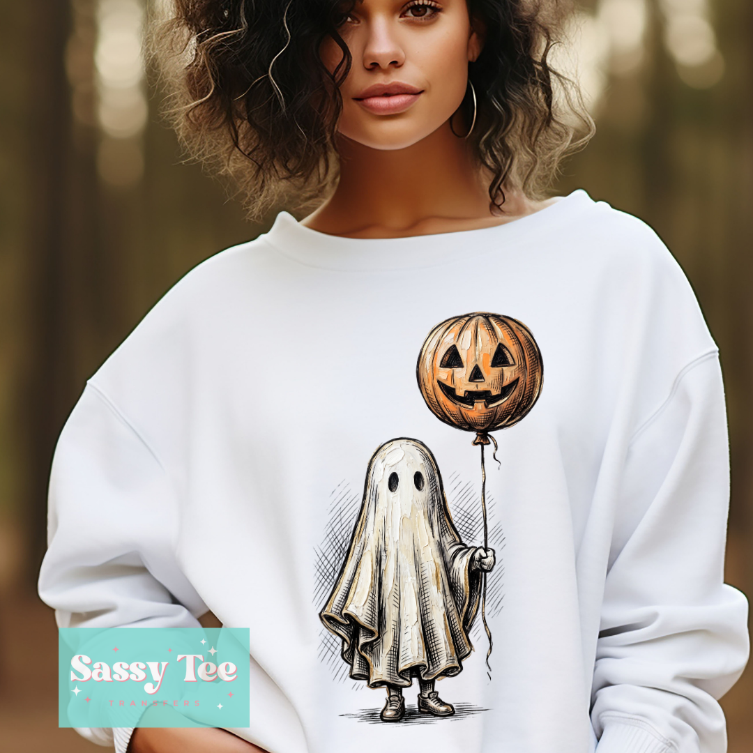 GHOST PUMPKIN BALLOON VINTAGE **Preorder/Restock Ships in 5-10 biz days**