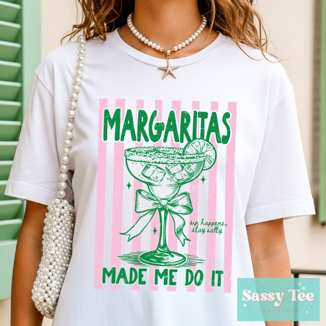 MARGARITAS MADE ME DO IT PREPPY  **Preorder/Restock Ships in 5-10 biz days**