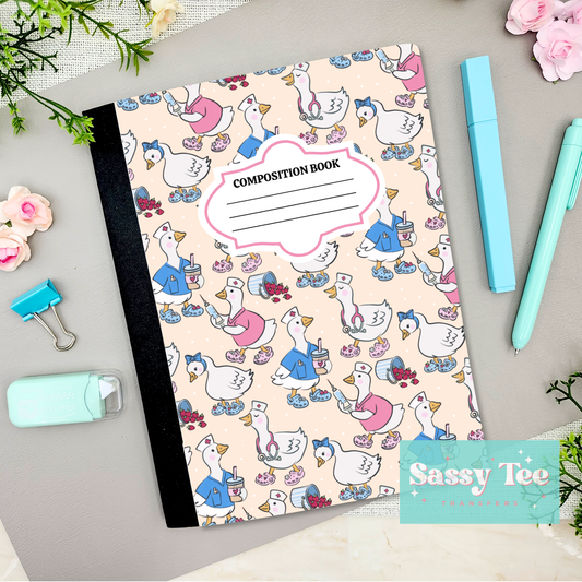 NURSE GOOSE Peel + Stick Notebook Cover SET
