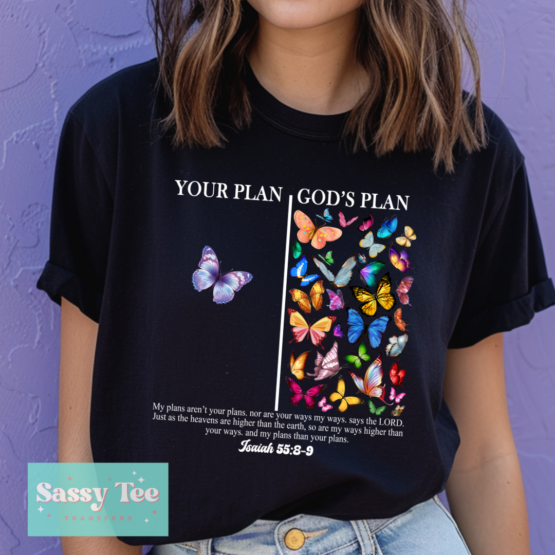 YOUR PLAN GOD'S PLAN BUTTERFLIES **Preorder/Restock Ships in 5-10 biz days**