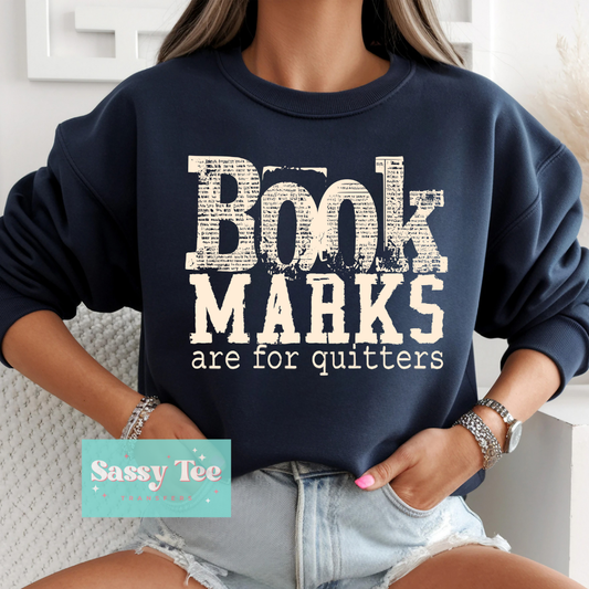 BOOK MARKS FOR QUITTERS **Preorder/Restock Ships in 5-10 biz days**