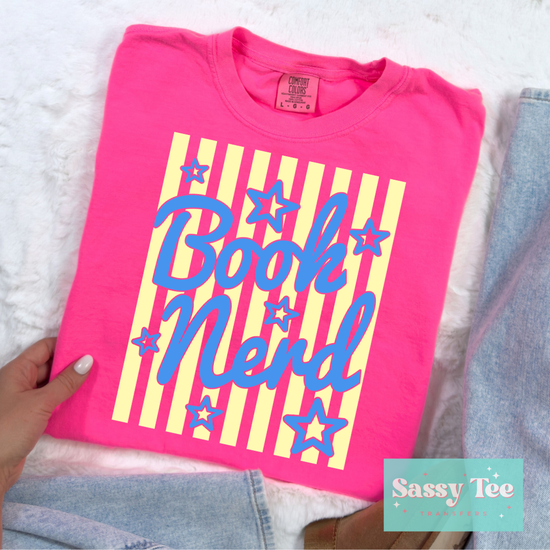 BOOK NERD PREPPY STRIPES **Preorder/Restock Ships in 5-10 biz days**
