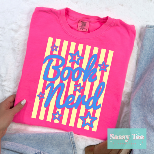 BOOK NERD PREPPY STRIPES **Preorder/Restock Ships in 5-10 biz days**
