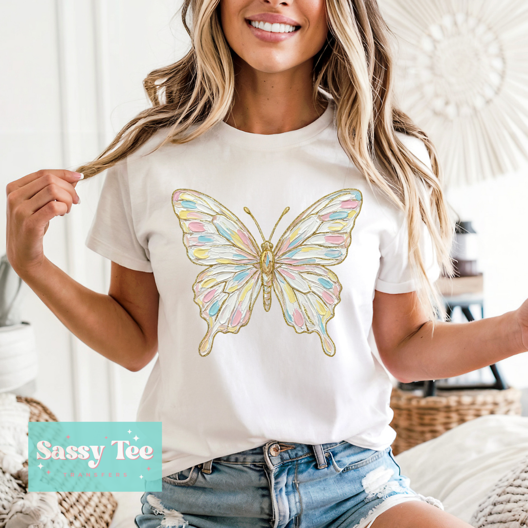 BUTTERFLY PASTELS FAUX TEXTURE PAINT