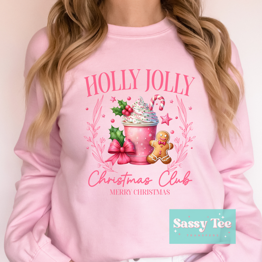 HOLLY JOLLY CHRISTMAS CLUB PINK GINGERBREAD **Preorder/Restock Ships in Est. 5-12 biz days**
