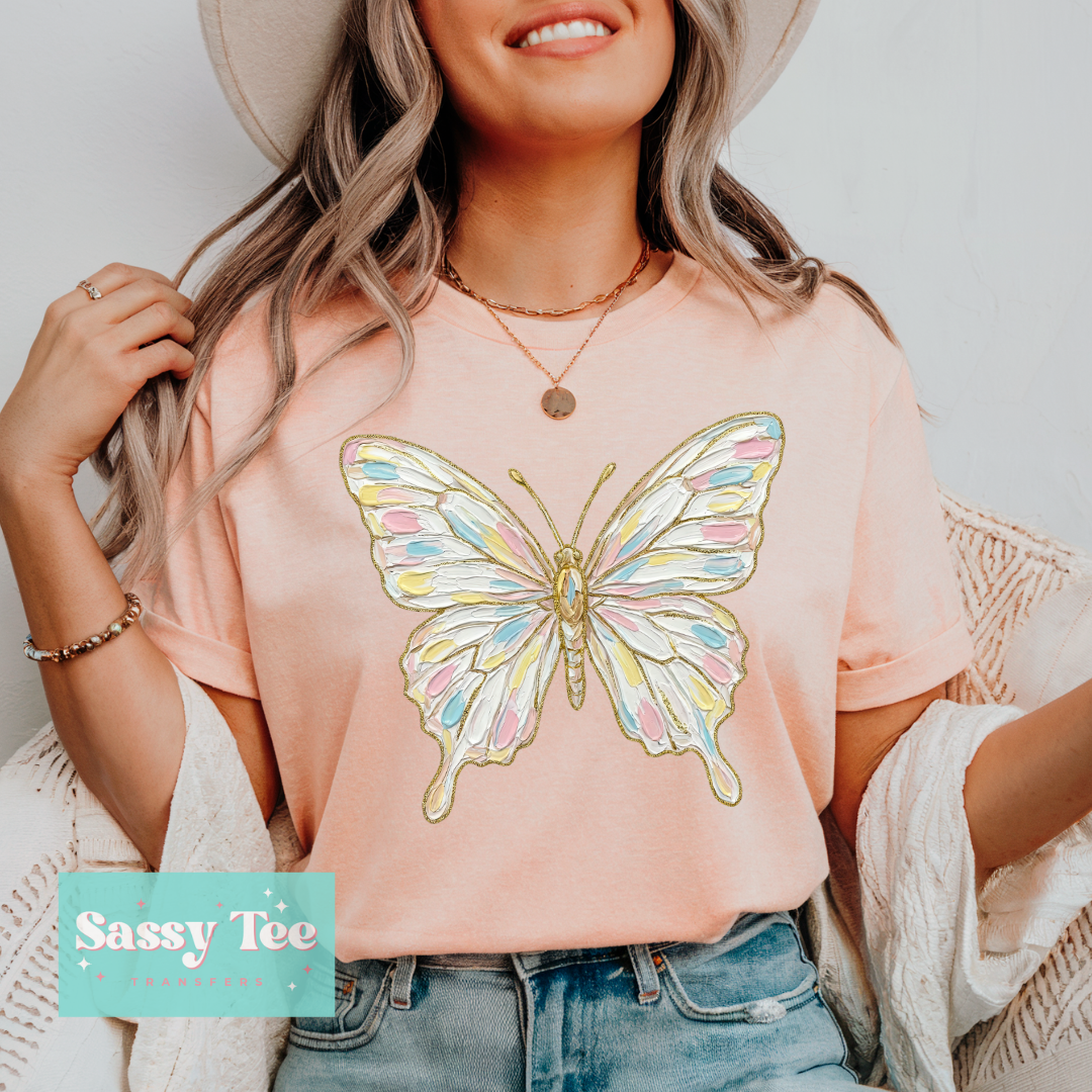 BUTTERFLY PASTELS FAUX TEXTURE PAINT