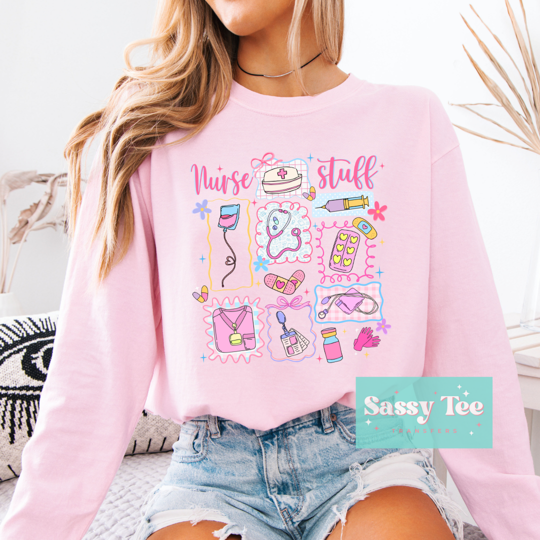 NURSE STUFF PINK FRAMES **Preorder/Restock Ships in 5-10 biz days**