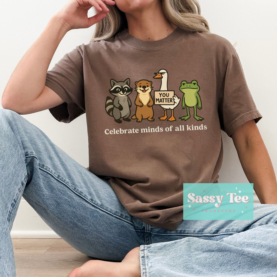 CELEBRATE MINDS OF ALL KINDS ANIMALS **Preorder/Restock Ships in 5-10 biz days**