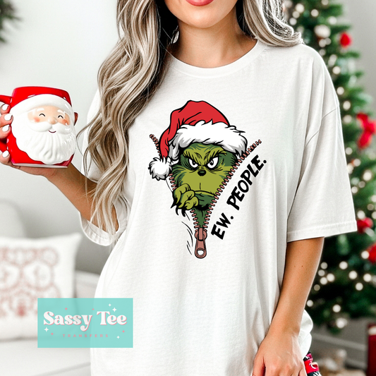 EW PEOPLE GREEN MAN ZIPPER SANTA **Preorder/Restock Ships in 5-10 biz days**