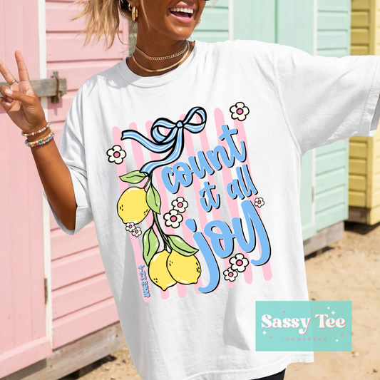COUNT IT ALL JOY FAITH PREPPY STRIPES **Preorder/Restock Ships in 5-10 biz days**