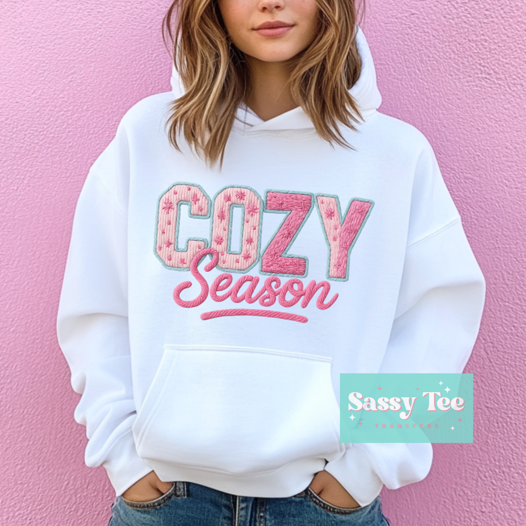 COZY SEASON PINK MINT FAUX YARN **Preorder/Restock Ships in 5-10 biz days**