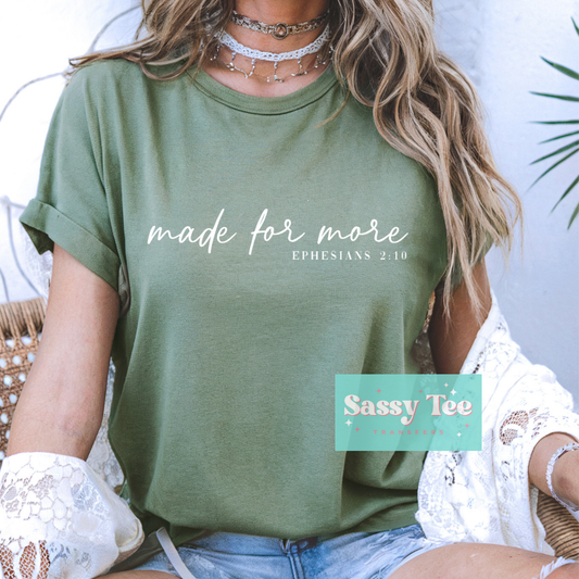 MADE FOR MORE WHITE **Preorder/Restock Ships in 5-10 biz days**
