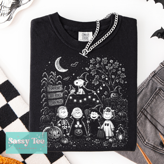 SNOOP FRIENDS FALL COSTUME CORN MAZE HOUSE For Darker Colors **Preorder/Restock Ships in 5-10 biz days**