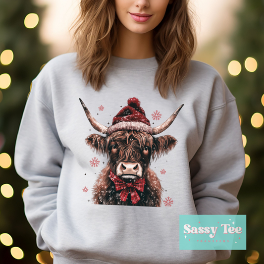 HIGHLAND COW CHRISTMAS VINTAGE **Preorder/Restock Ships in Est. 5-12 biz days**