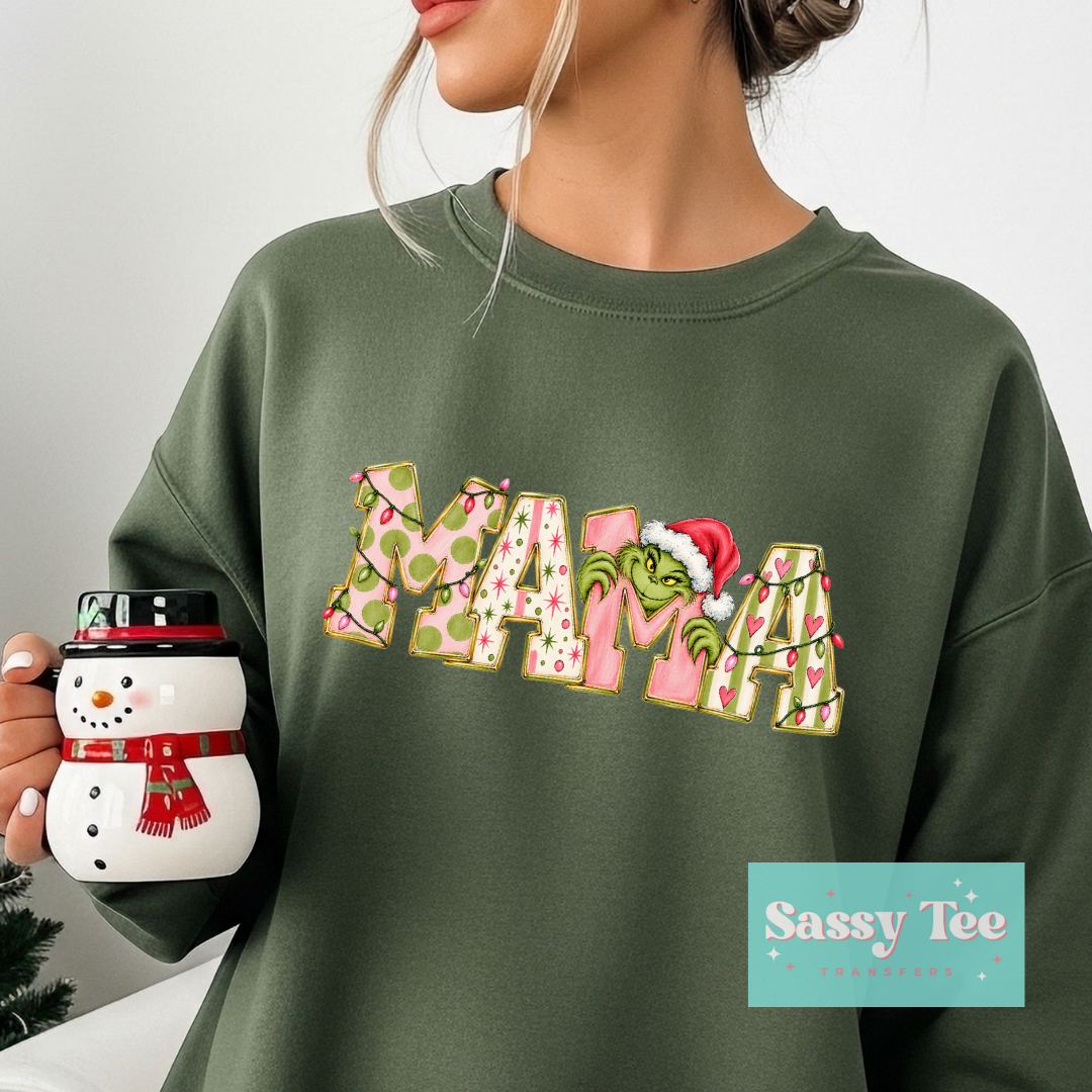 MAMA GREEN MAN PINK GREEN **Preorder/Restock Ships in 5-10 biz days**
