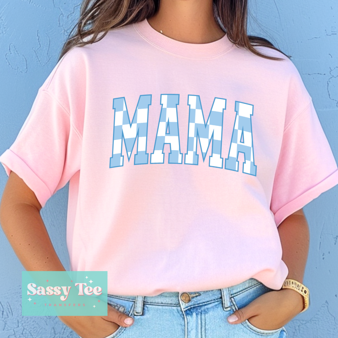 MAMA RETRO CHECKER BLUE