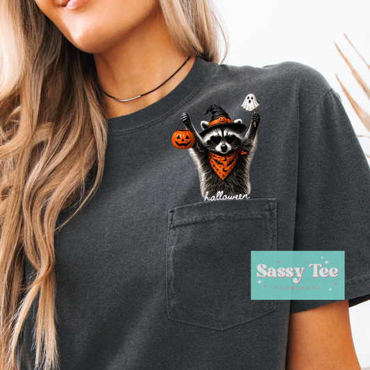 POCKET FERAL SPOOKY RACCOON PUMPKIN GHOST Pocket Size **Preorder/Restock Ships in 5-10 biz days**