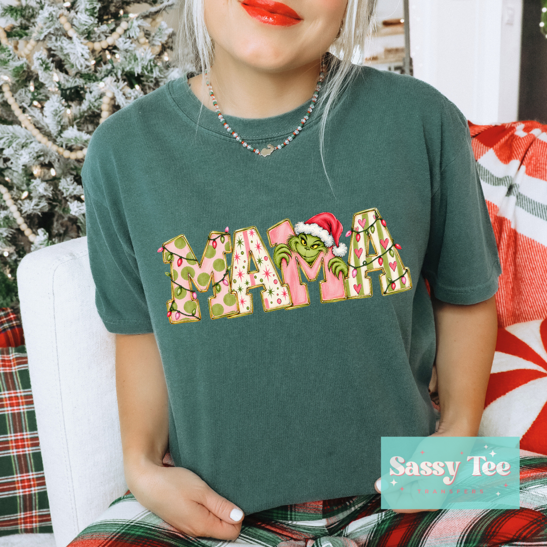 MAMA GREEN MAN PINK GREEN **Preorder/Restock Ships in 5-10 biz days**