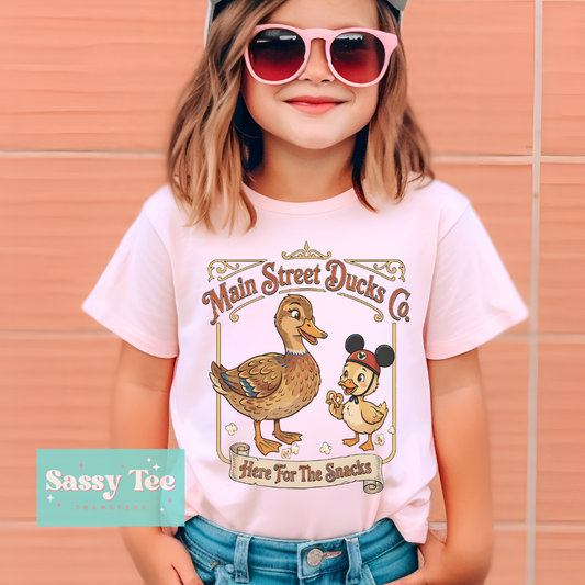 MAIN STREET DUCKS CO. HERE FOR SNACKS Kids **Preorder/Restock Ships in 5-10 biz days**