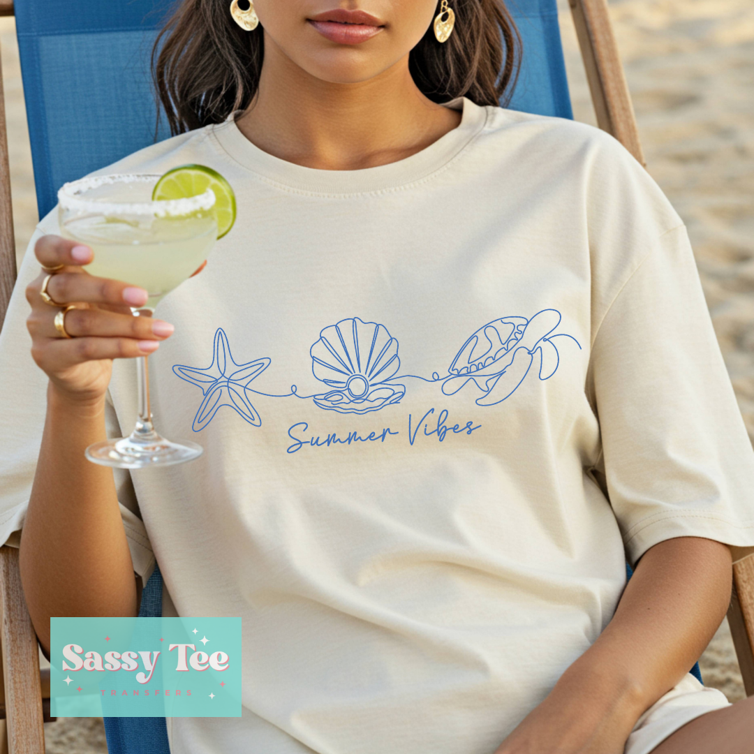 SUMMER VIBES SKETCH BLUE **Preorder/Restock Ships in 5-10 biz days**