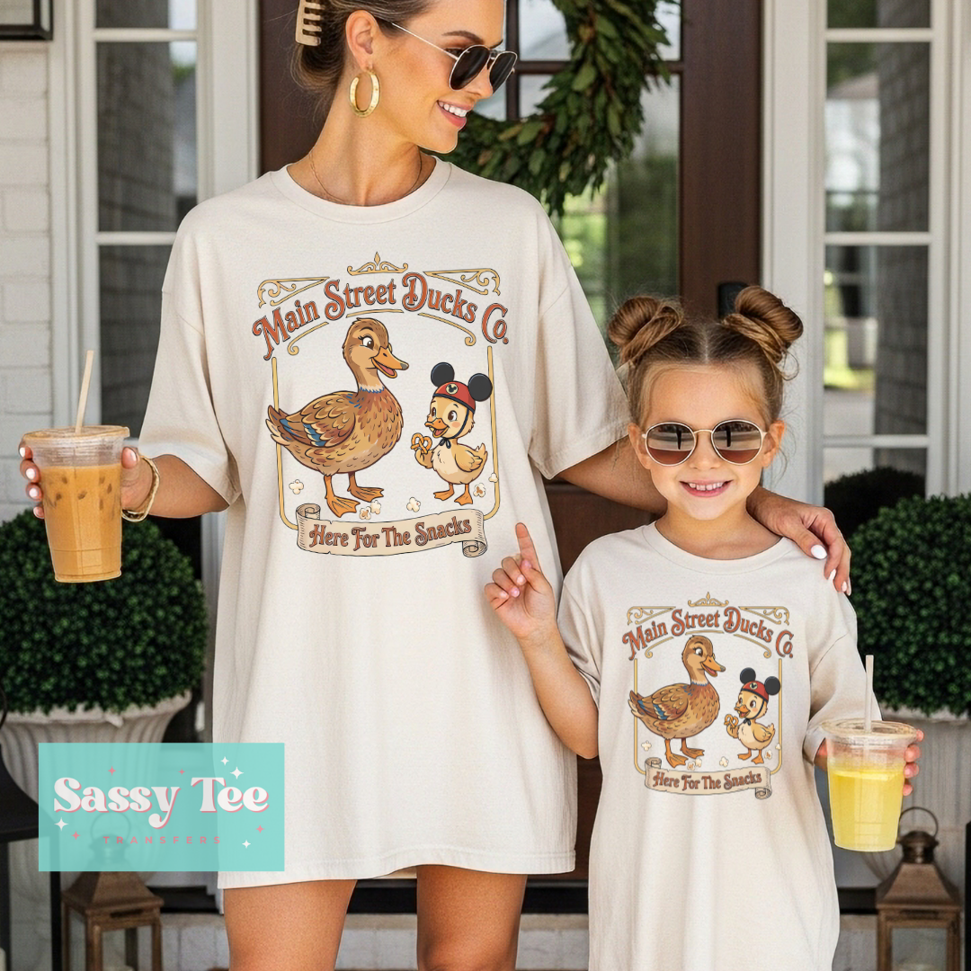 MAIN STREET DUCKS CO. HERE FOR SNACKS Kids **Preorder/Restock Ships in 5-10 biz days**