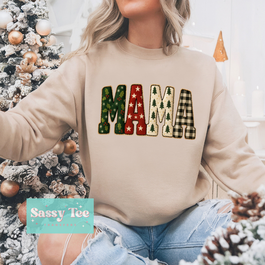 CLASSIC CHRISTMSAS MAMA FAUX **Preorder/Restock Ships in Est. 5-10 biz days**