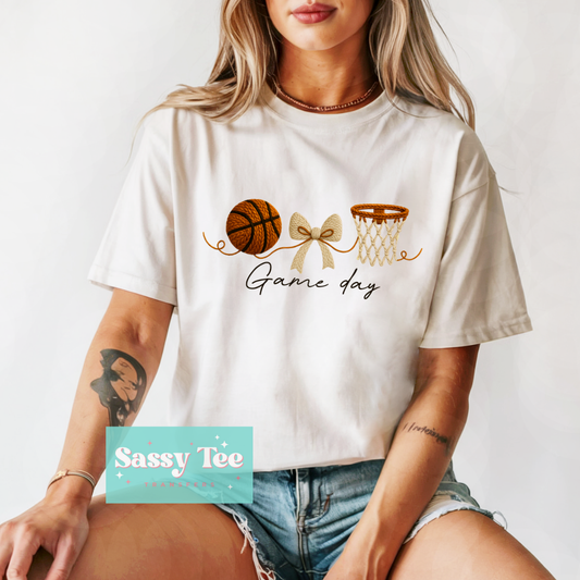 GAME DAY BASKETBALL FAUX YARN **Preorder/Restock Ships in 5-10 biz days**