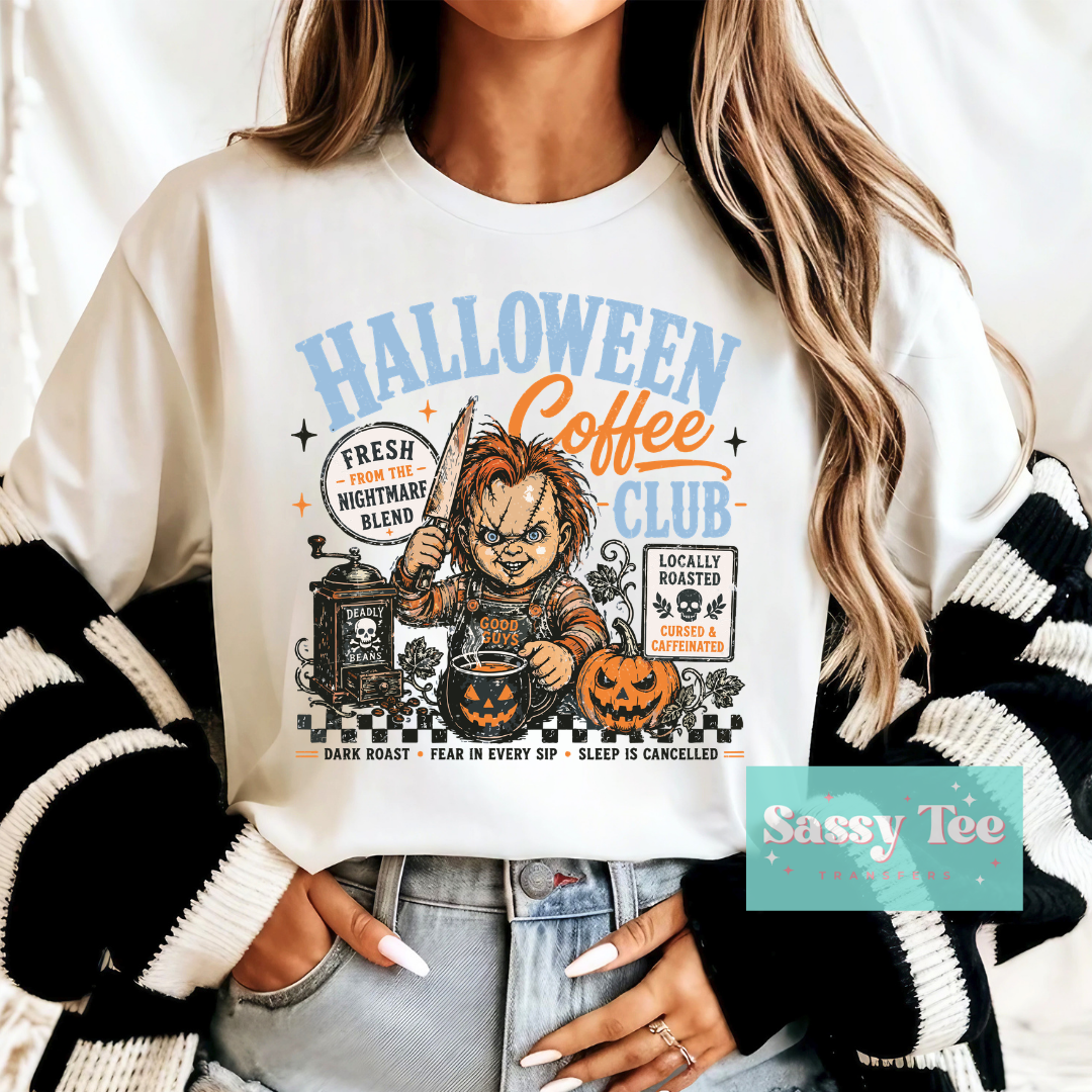 HALLOWEEN COFFEE CLUB VINTAGE CHECKERS **Preorder/Restock Ships in 5-10 biz days**