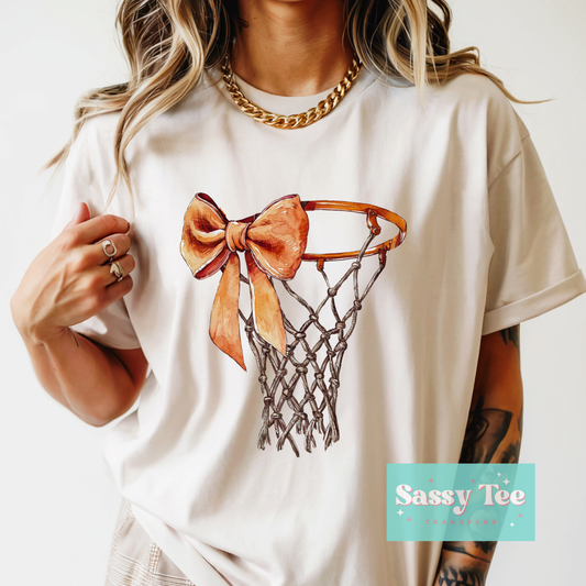 BASKETBALL HOOP BOW **Preorder/Restock Ships in 5-10 biz days**
