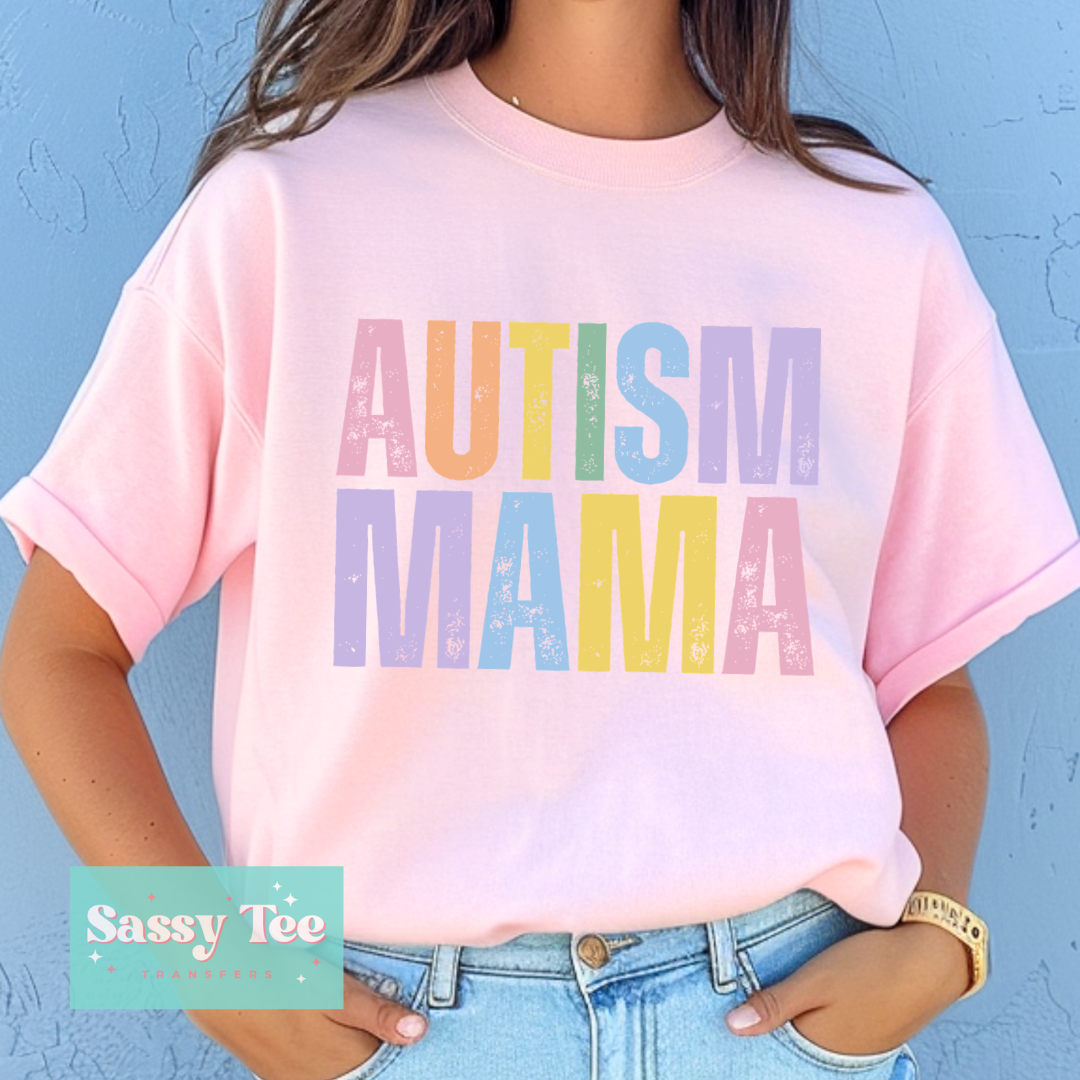 AUTISM MAMA PASTEL COLORS **Preorder/Restock Ships in 5-10 biz days**