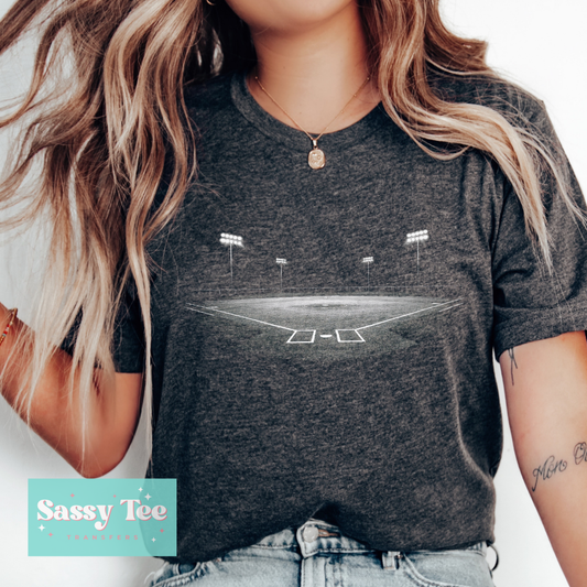 BASEBALL FIELD LIGHTS WHITE For Darker Colors **Preorder/Restock Ships in 5-10 biz days**