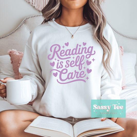 READING IS SELF CARE PURPLE **Preorder/Restock Ships in 5-10 biz days**