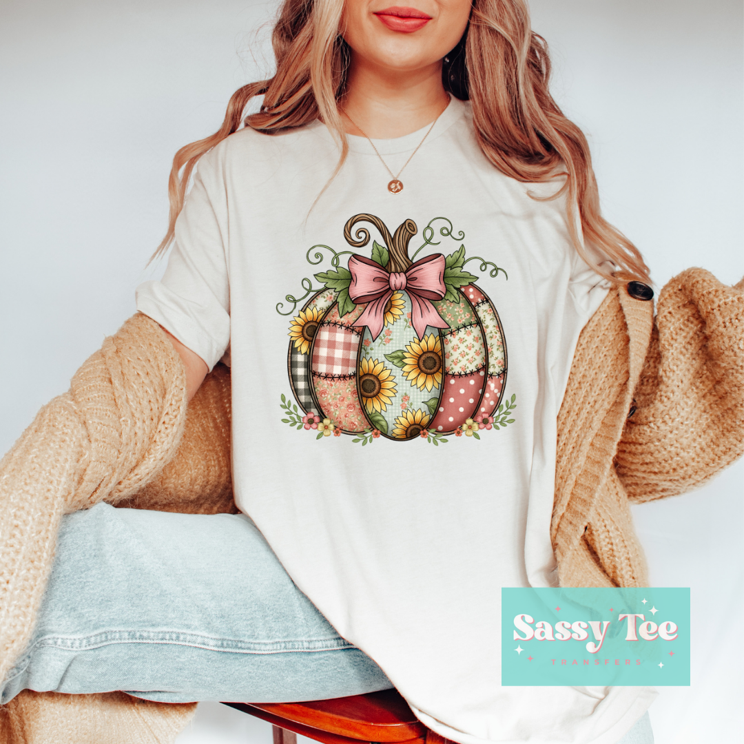SUNFLOWER EMBROIDER PUMPKIN **Preorder/Restock Ships in Est. 5-10 biz days**
